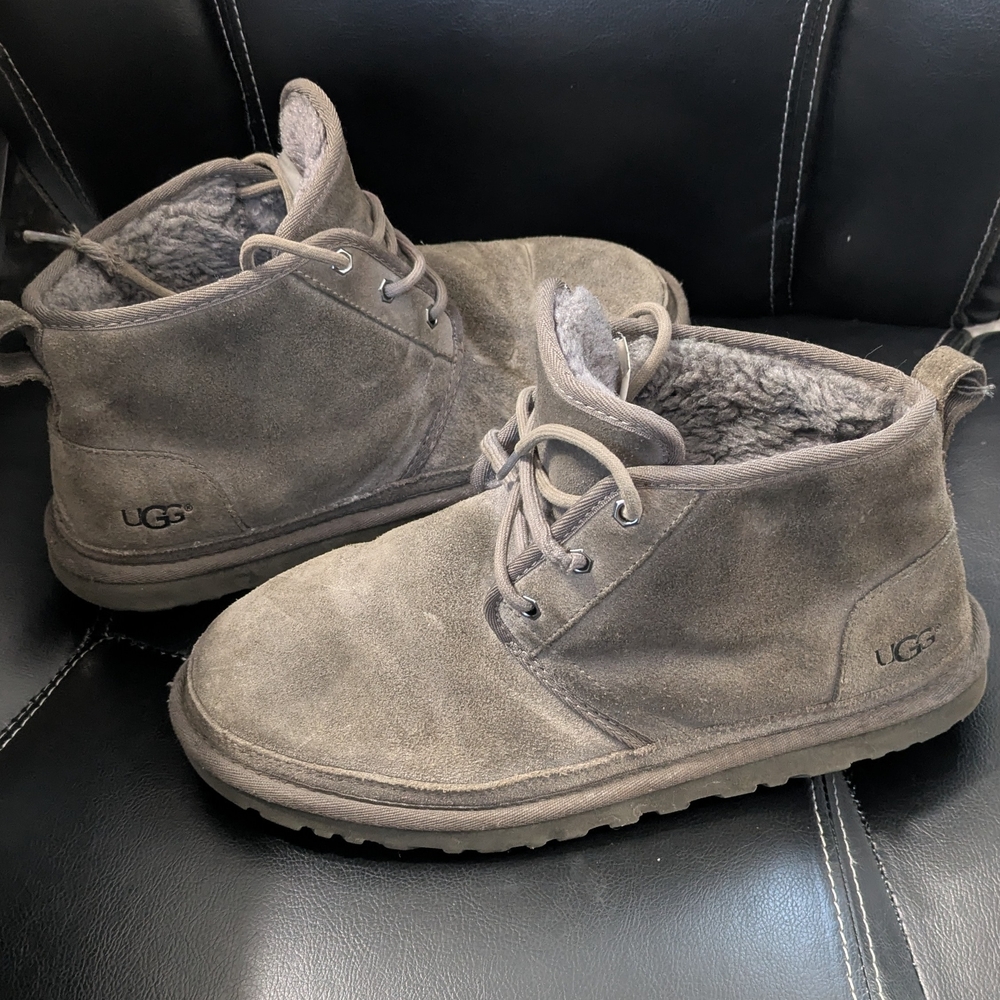 UGG Men's Taupe Suede Ankle Boots